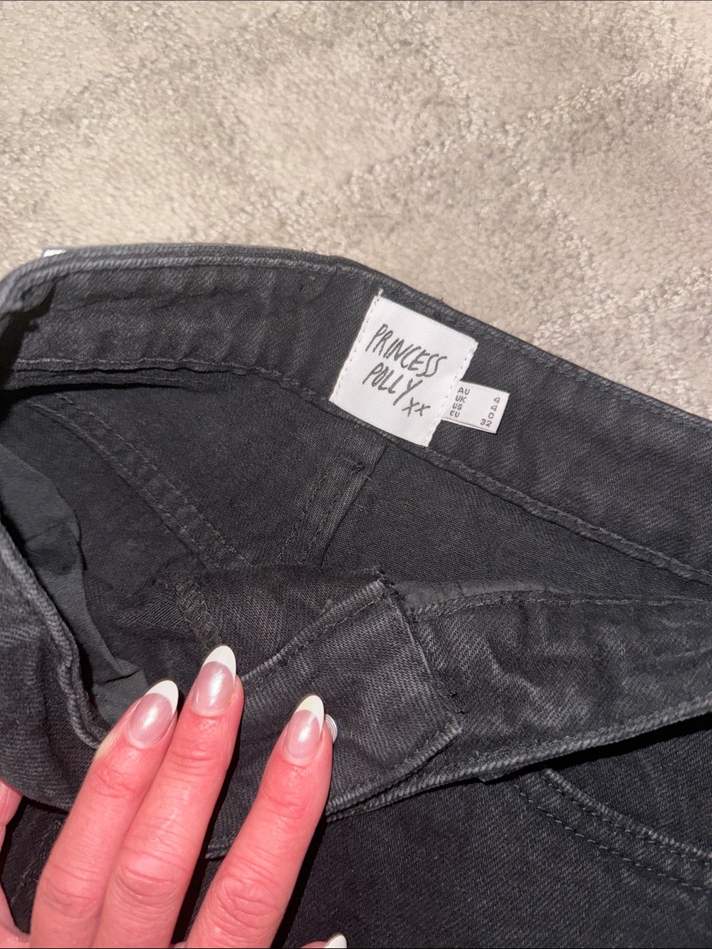 Princess Polly Black High-Rise Jeans - Picture 2 of 3